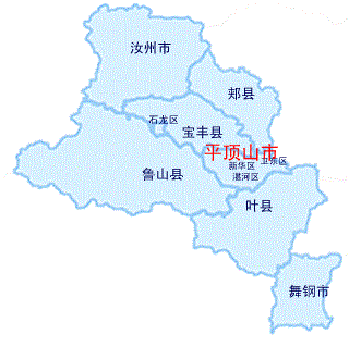 鲁山县行政区划地图图片