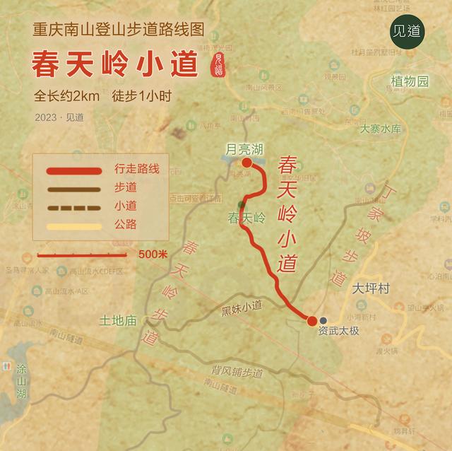 南山野趣篇|春天岭小道(月亮湖-丁家坡)