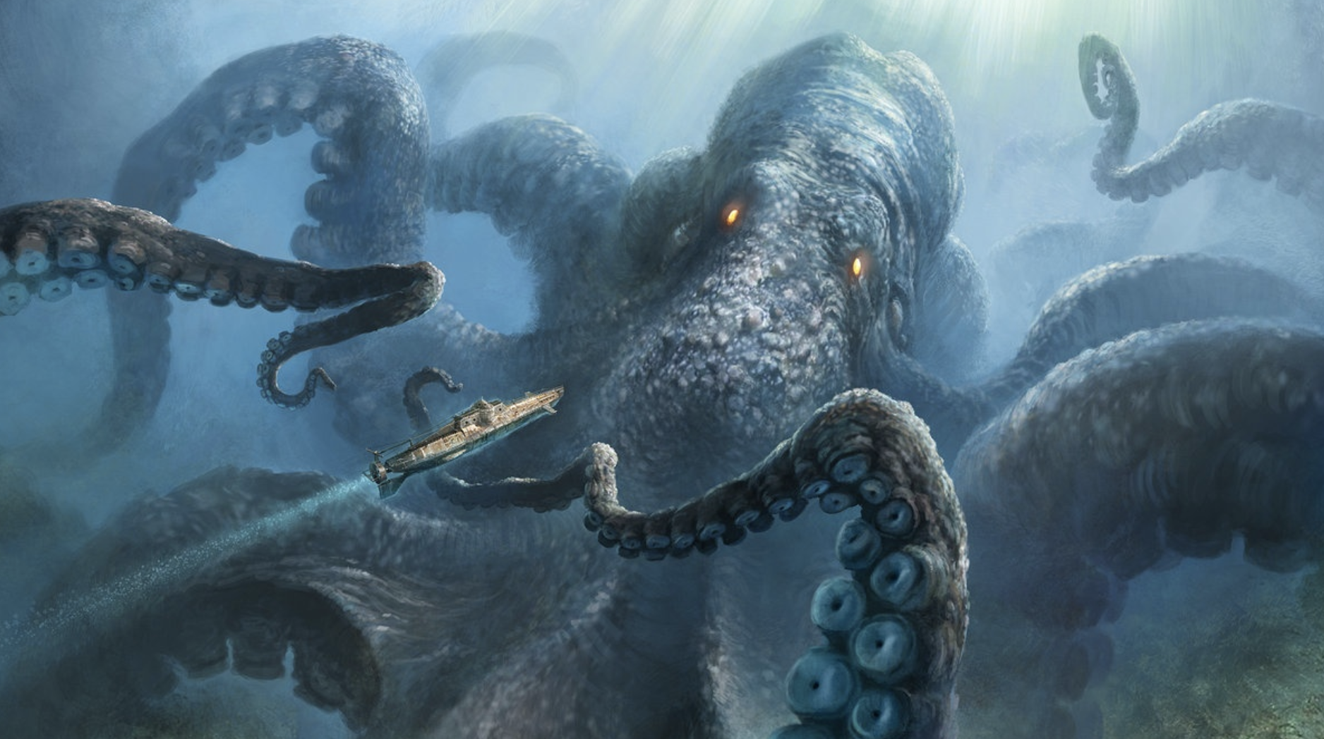 奥陶纪,甲壳巨兽统治海洋,深海巨型章鱼也仅仅是巨兽后代分支