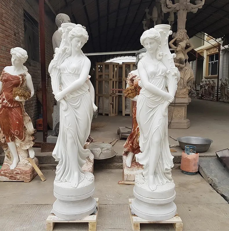 四季女神雕像石雕翅膀天使