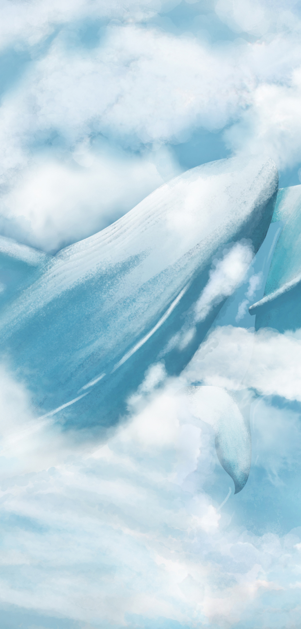 高清手机壁纸‖唯美治愈-海蓝时见鲸