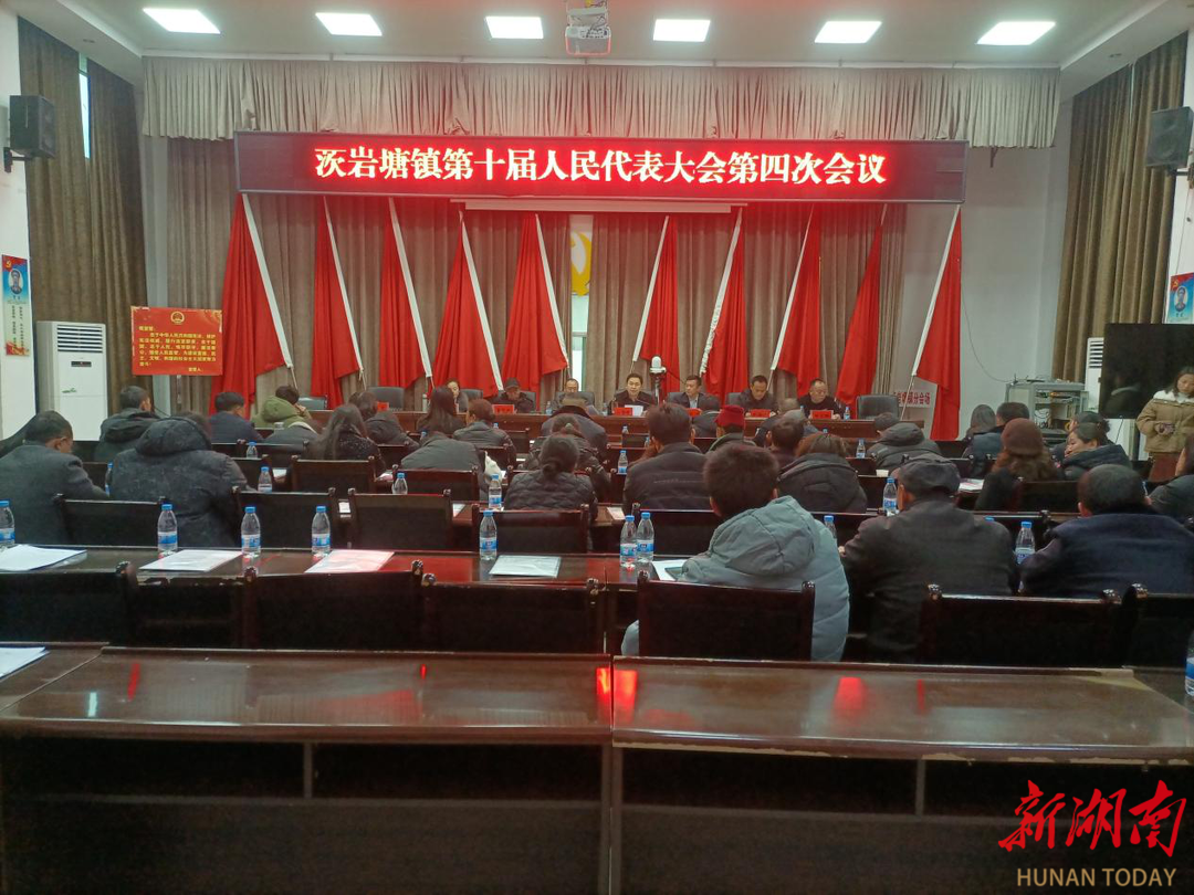 龙山县茨岩塘镇第十届人民代表大会第四次会议召开