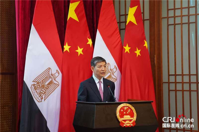 中国驻埃及使馆举行庆祝国庆71周年线上招待会