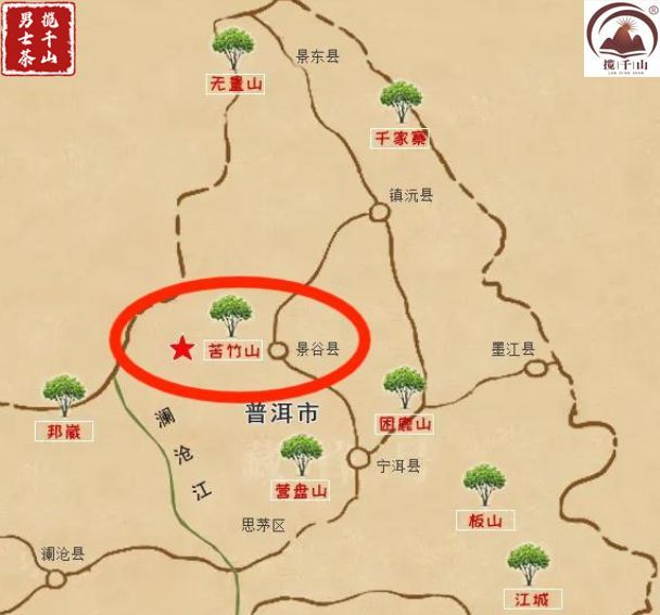 号称"小景谷"的苦竹山