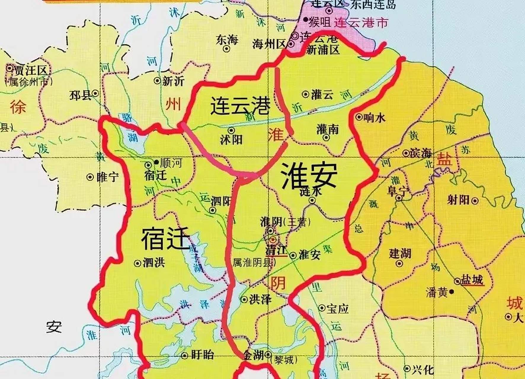 1996年淮阴市的拆分方案是否合理?