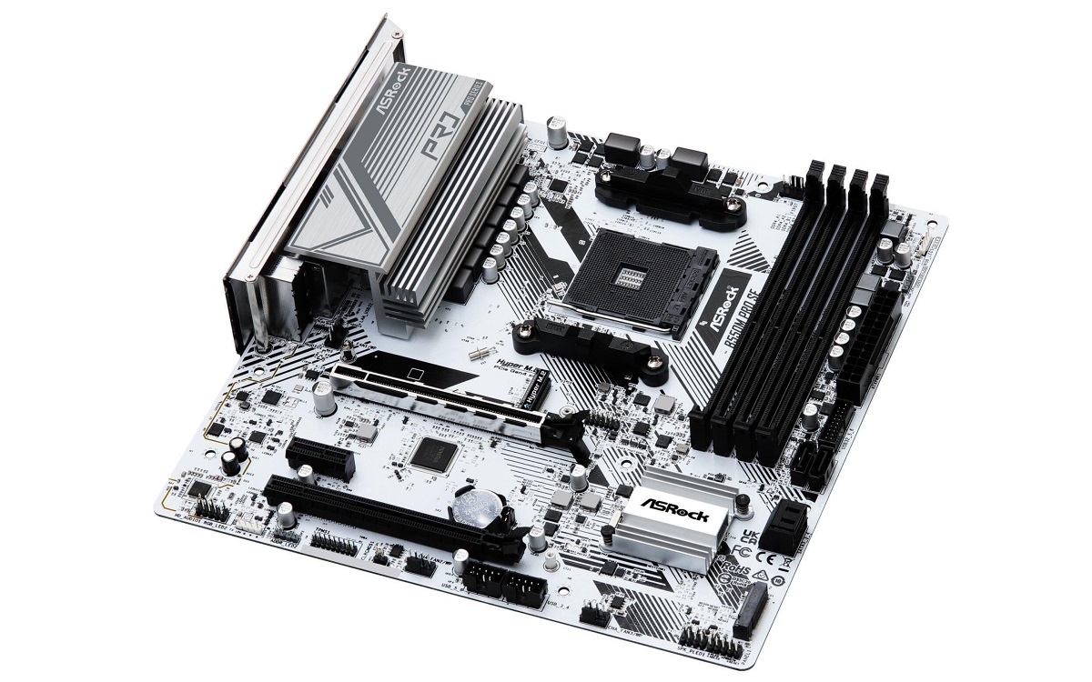 华擎即将带来b550m pro se主板:白色pcb,m-atx规格