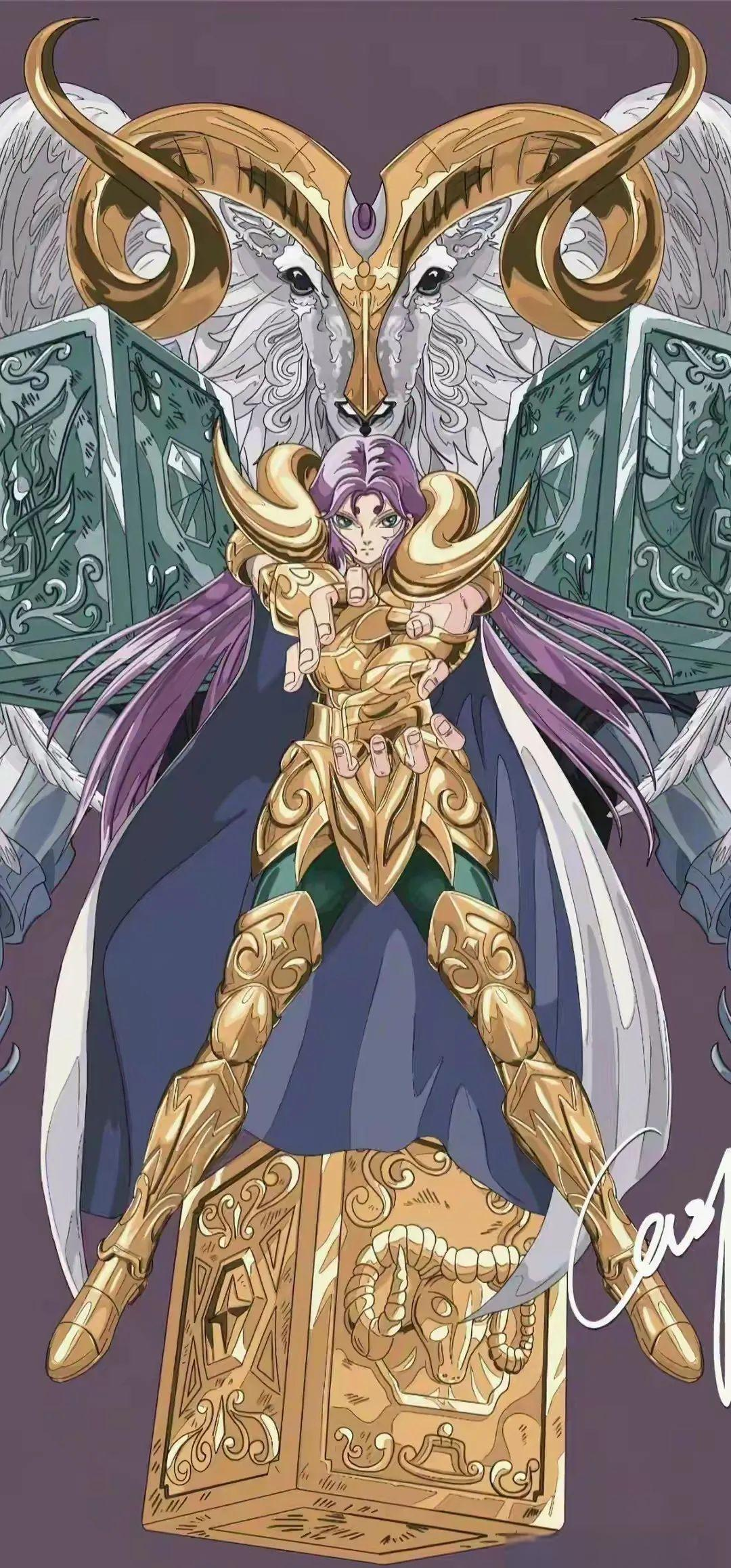 《圣斗士星矢》动漫,精选黄金圣斗士图集与壁纸