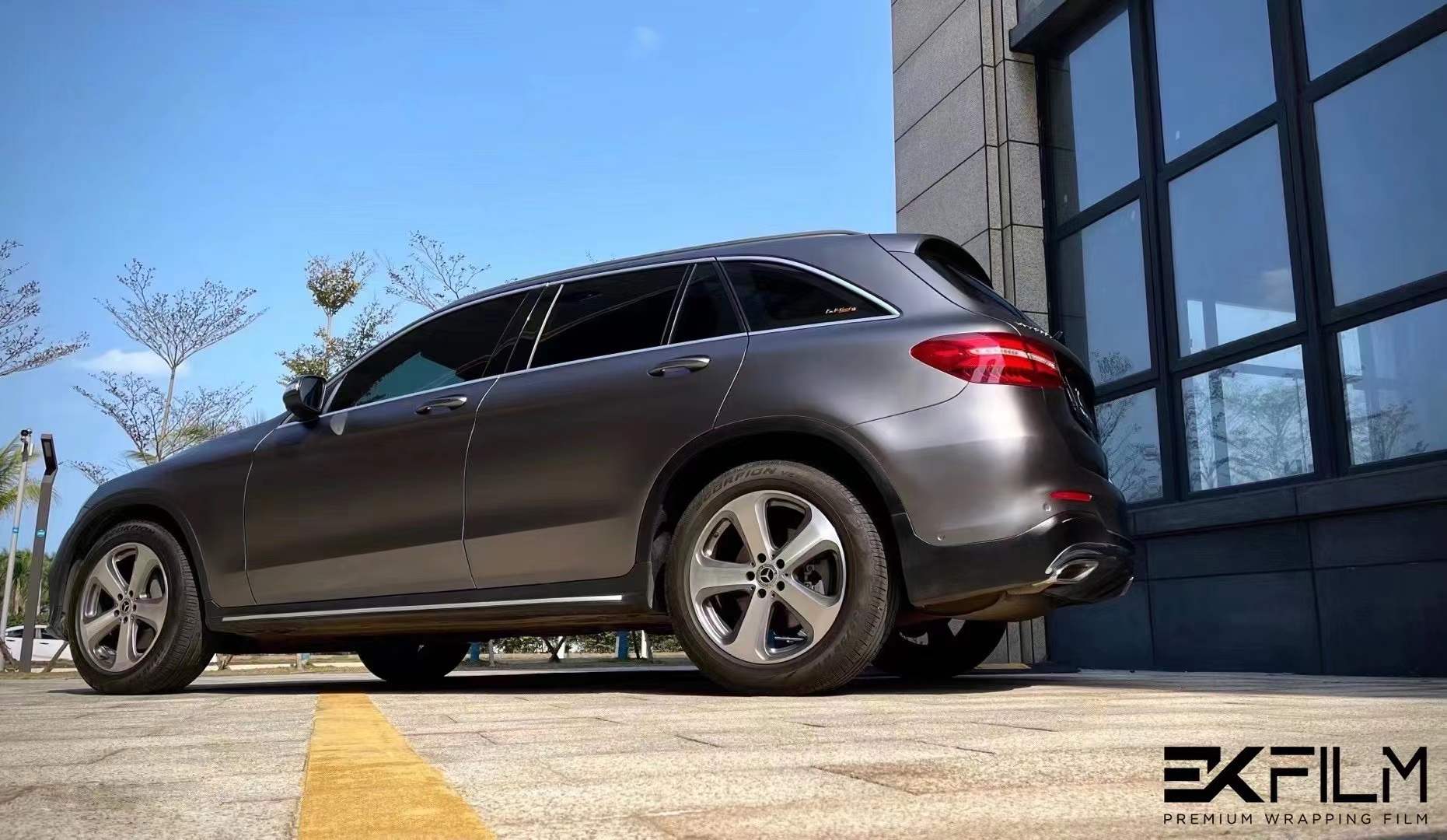 奔驰glc全车ekfilm-ek改色膜amg山灰