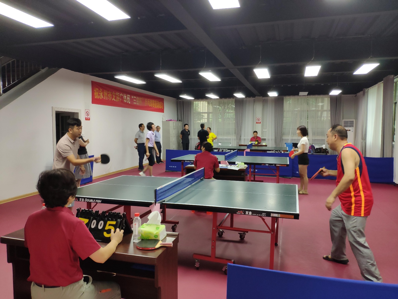 永州市文旅广体局"三创杯"乒乓球比赛火热进行中