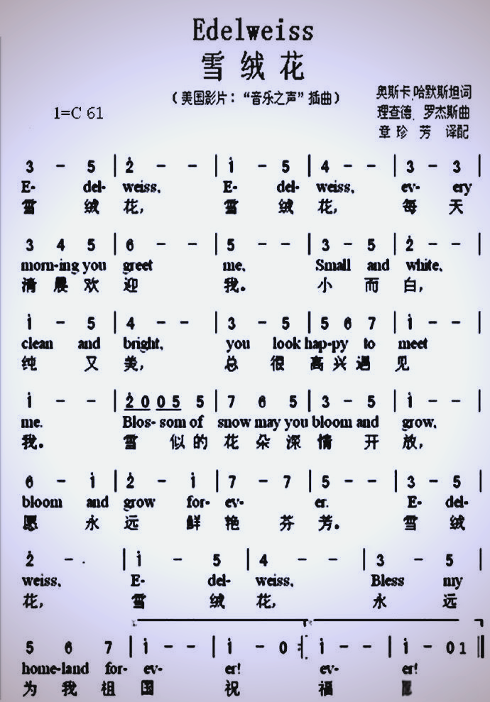 雪绒花的音乐魅力与文化传奇