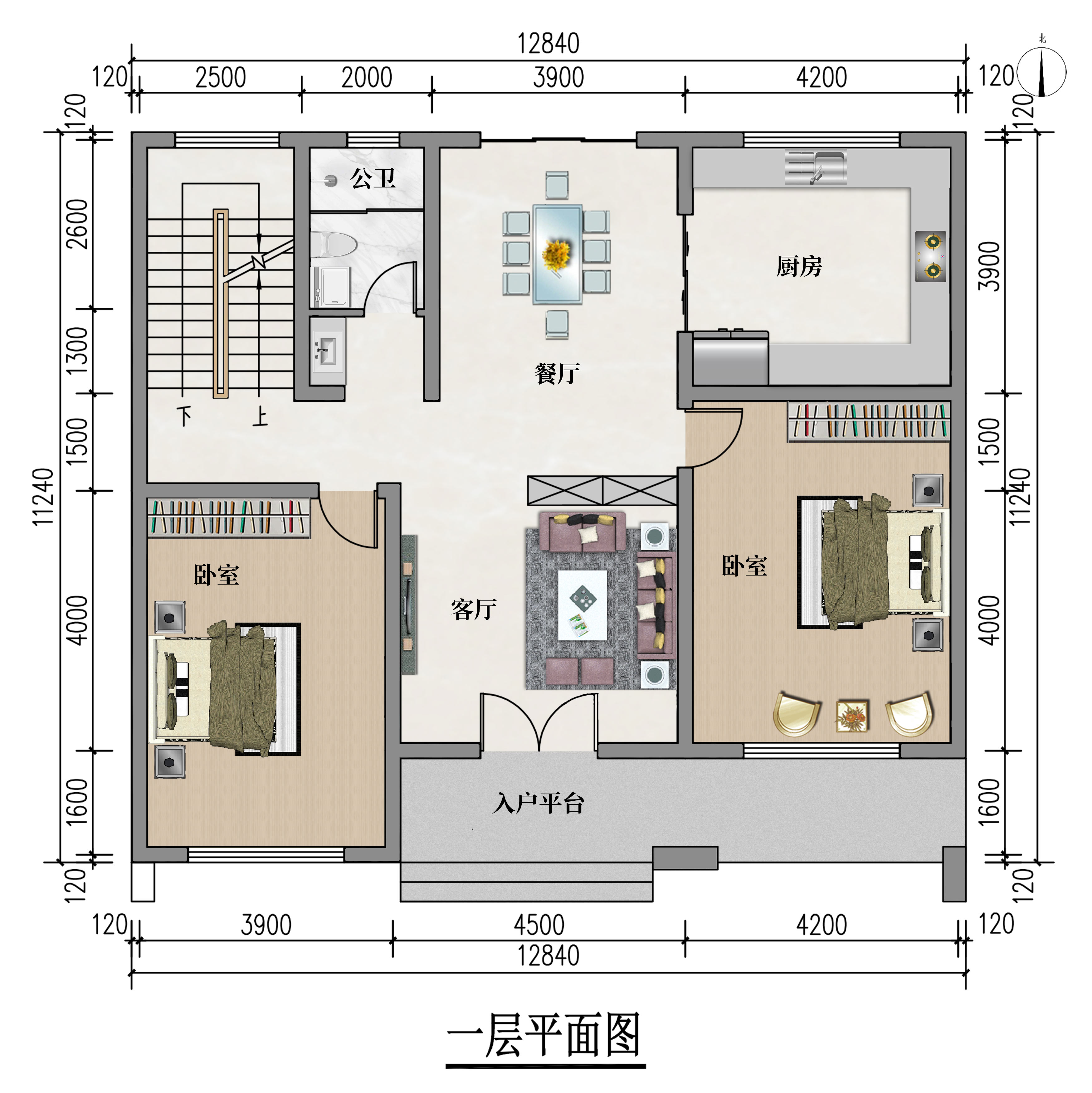 5米乘12米自建房图纸图片