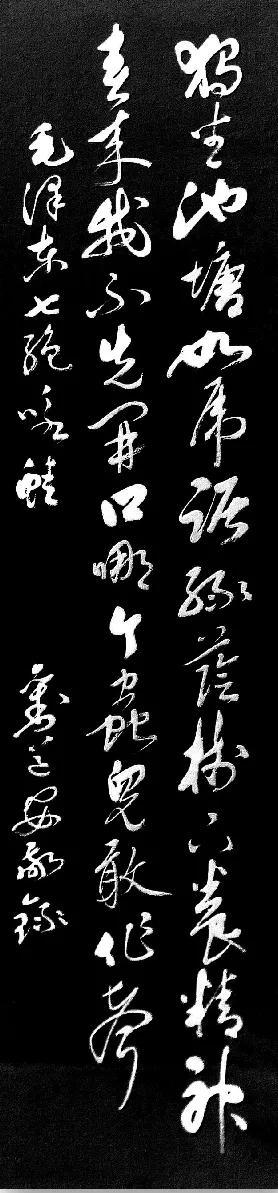 刘道安书法作品欣赏:《七绝咏蛙》