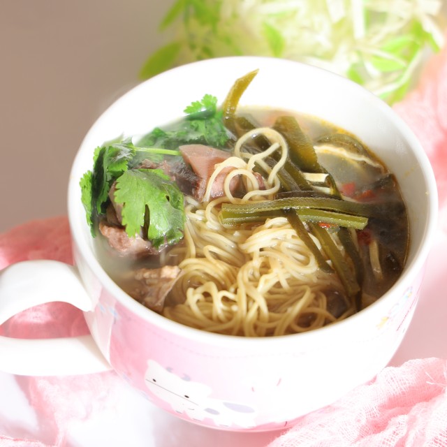 海带排骨虾面,暖心汤面,简单又营养