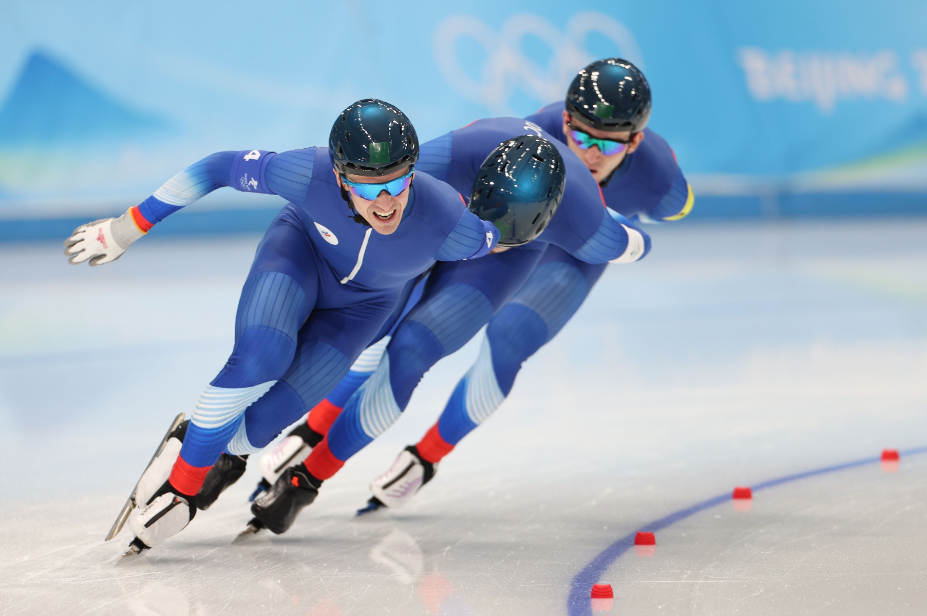 (北京冬奥会)速度滑冰——男子团体追逐决赛:挪威队夺冠(2)