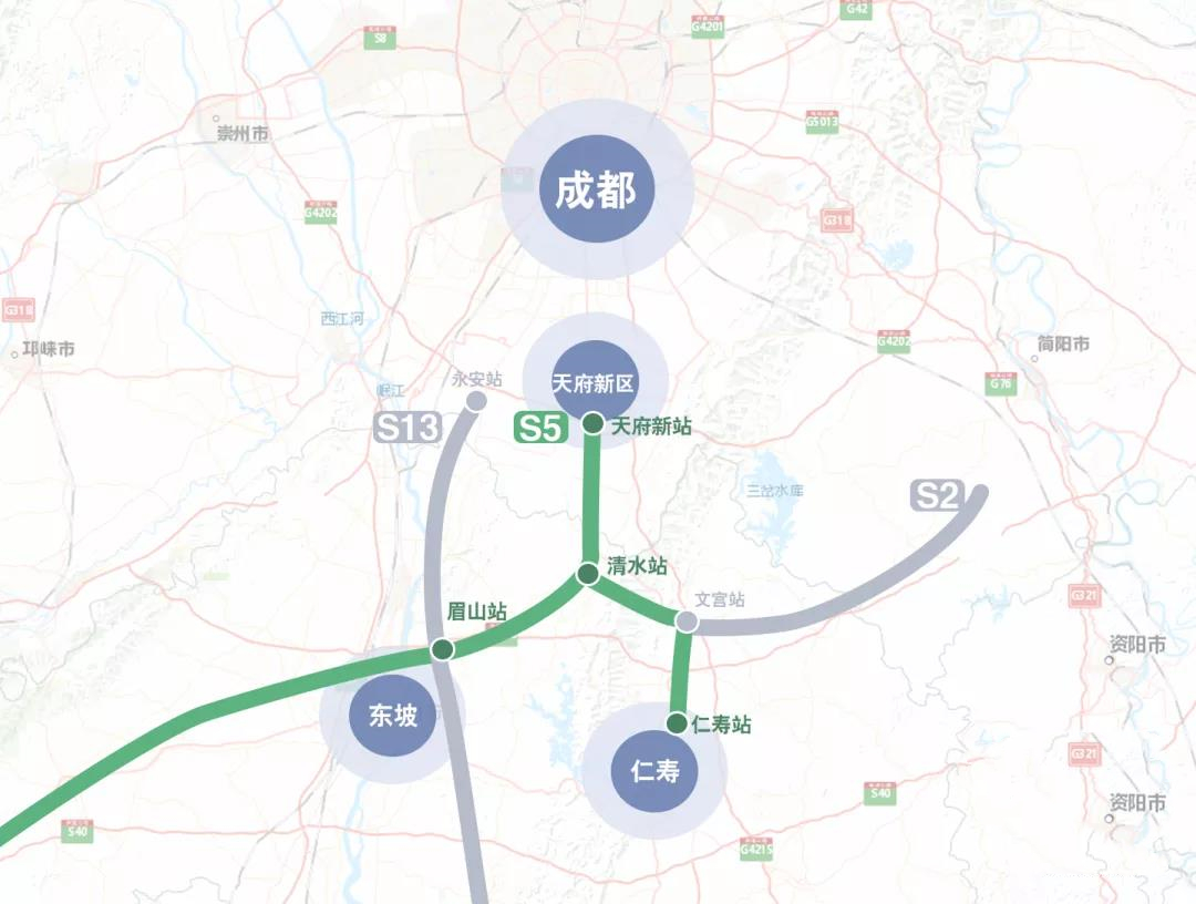 眉山s5号线城际线路图图片