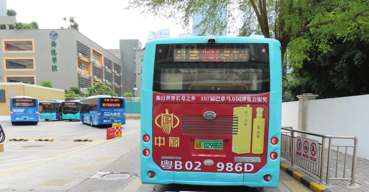 阳春三月,中鳯黄酒公交广告为深圳增添一道亮丽色彩