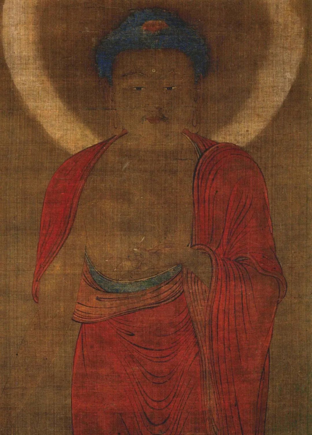 南宋普悦画:阿弥陀三尊图