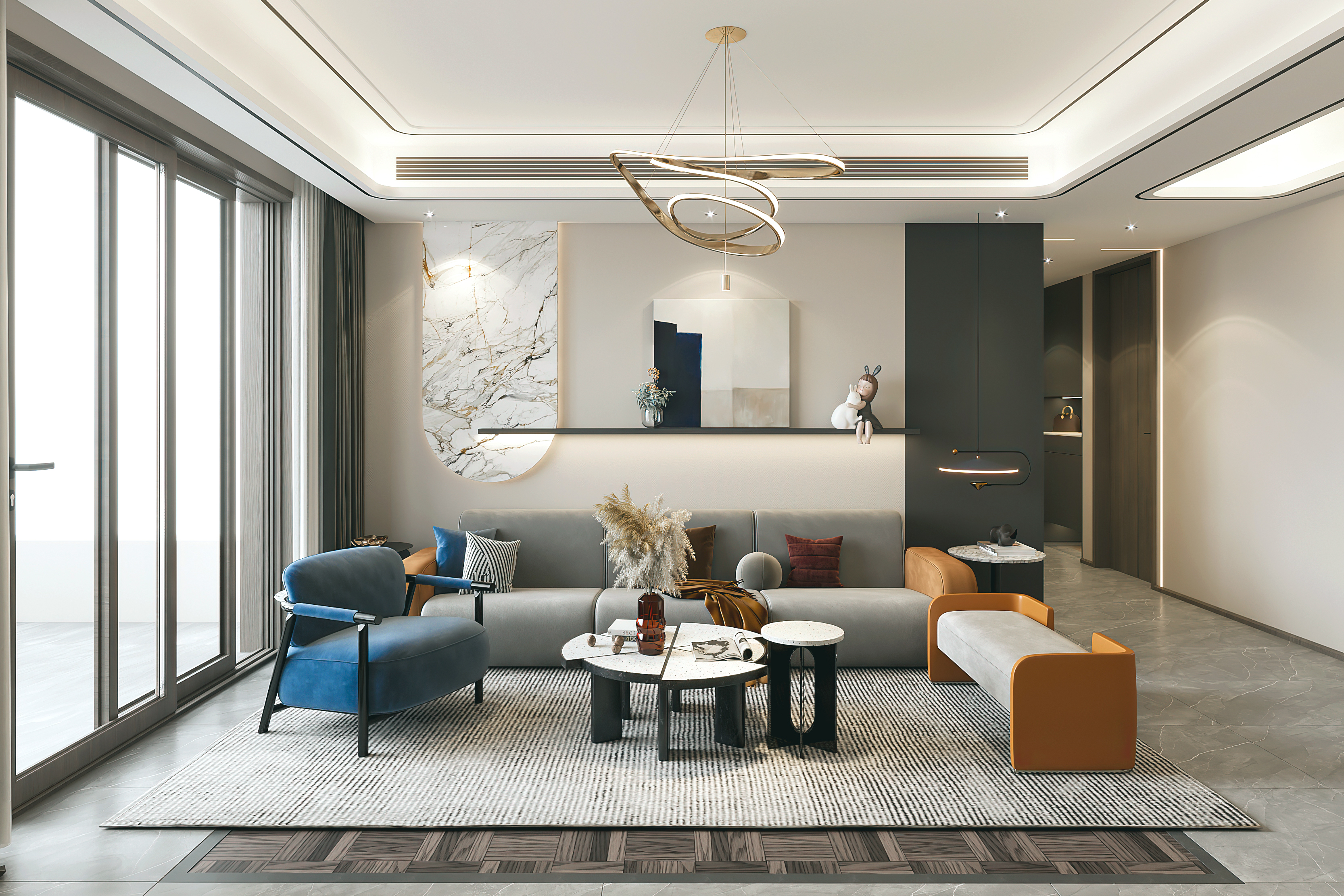 石家庄市内装修117平方米简约案例分享