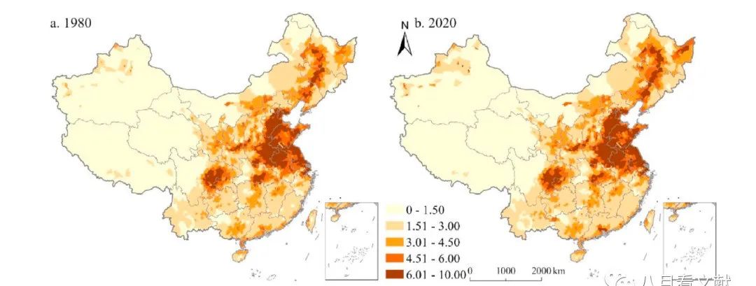 「佳文推荐」中国城镇化导致的土地利用结构变化