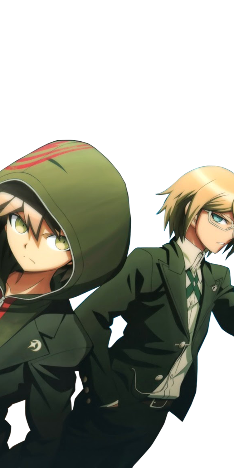 《弹丸论破》十神白夜x苗木诚,动漫全面屏壁纸