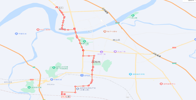 益阳公交车路线图图片