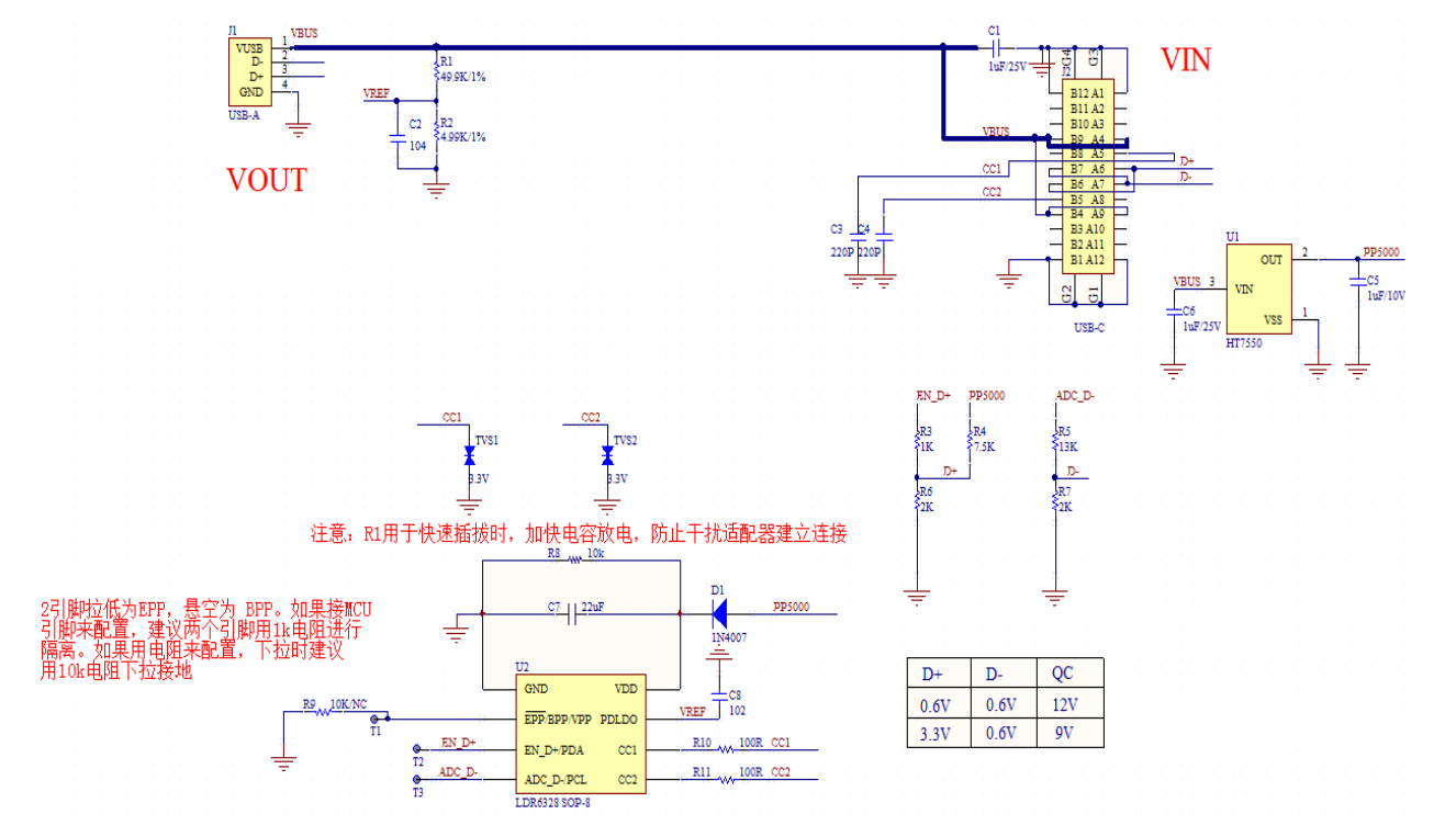 type-c接口无线充取电方案