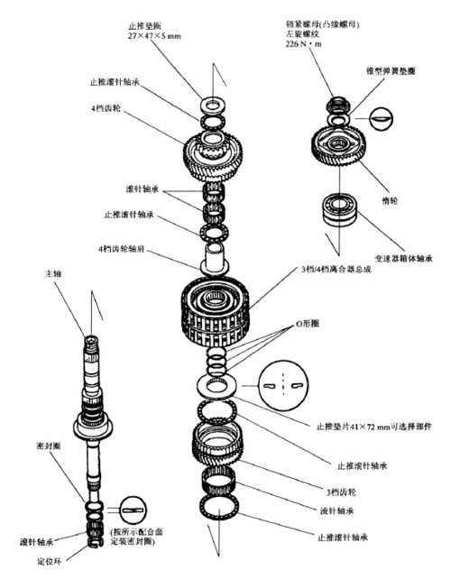 远景变速箱齿轮分解图图片