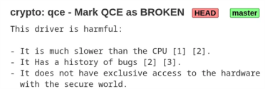 高通专用加密驱动比CPU软件还慢！Linux直接拉黑：单队列+漏洞多