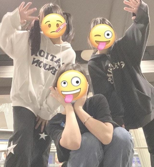 三人绝美挡脸闺蜜头像