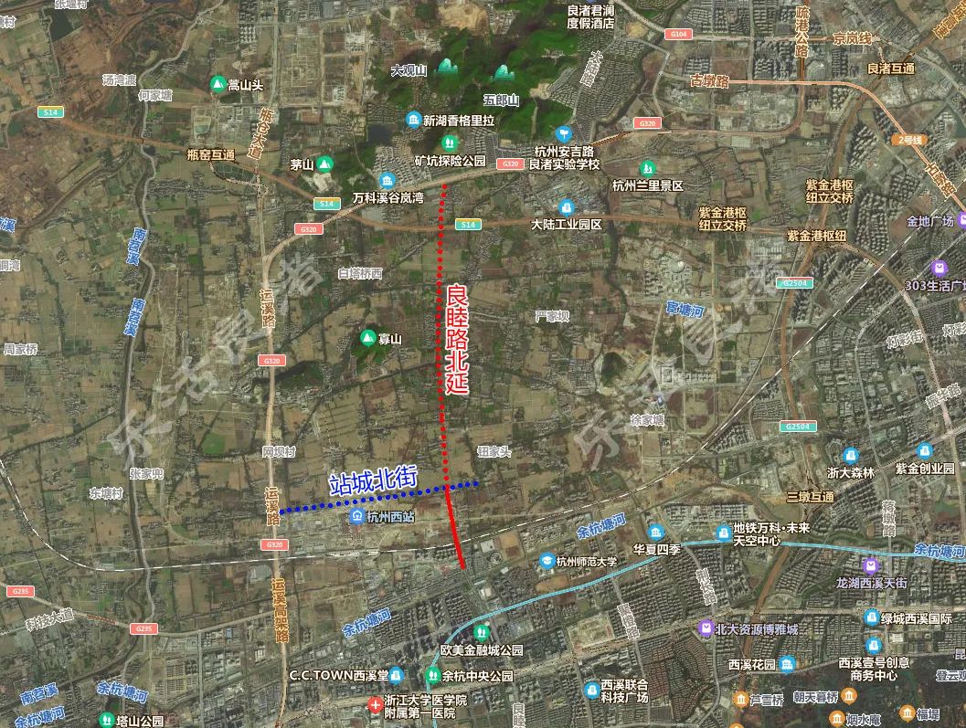 良睦路真的来了!西站至良渚东西大道,双向六车道!