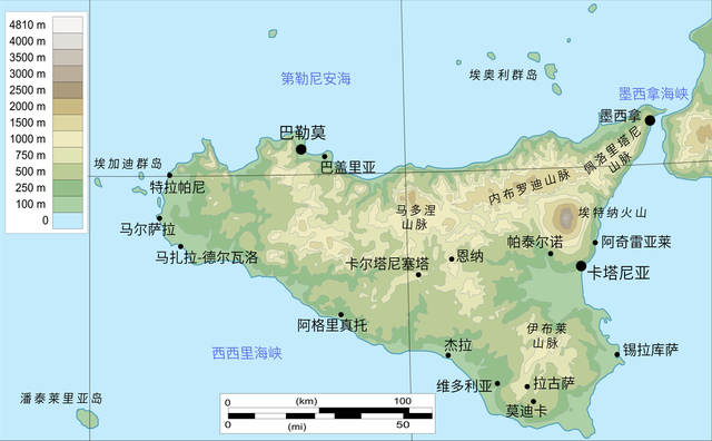 西西里岛登陆地图图片