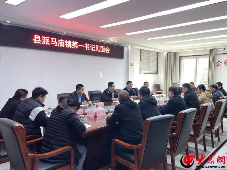 金乡县马庙镇召开县派第一书记见面会