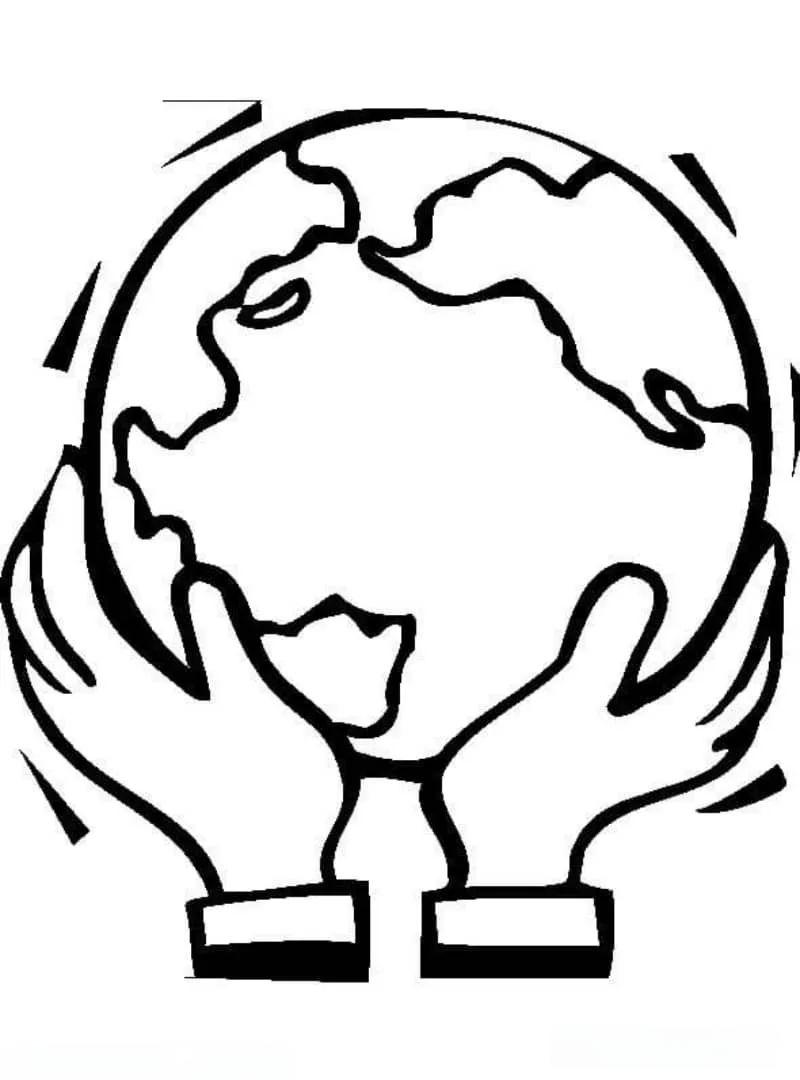 众多世界地球日主题涂色图片,适合各年龄层展示环保创意
