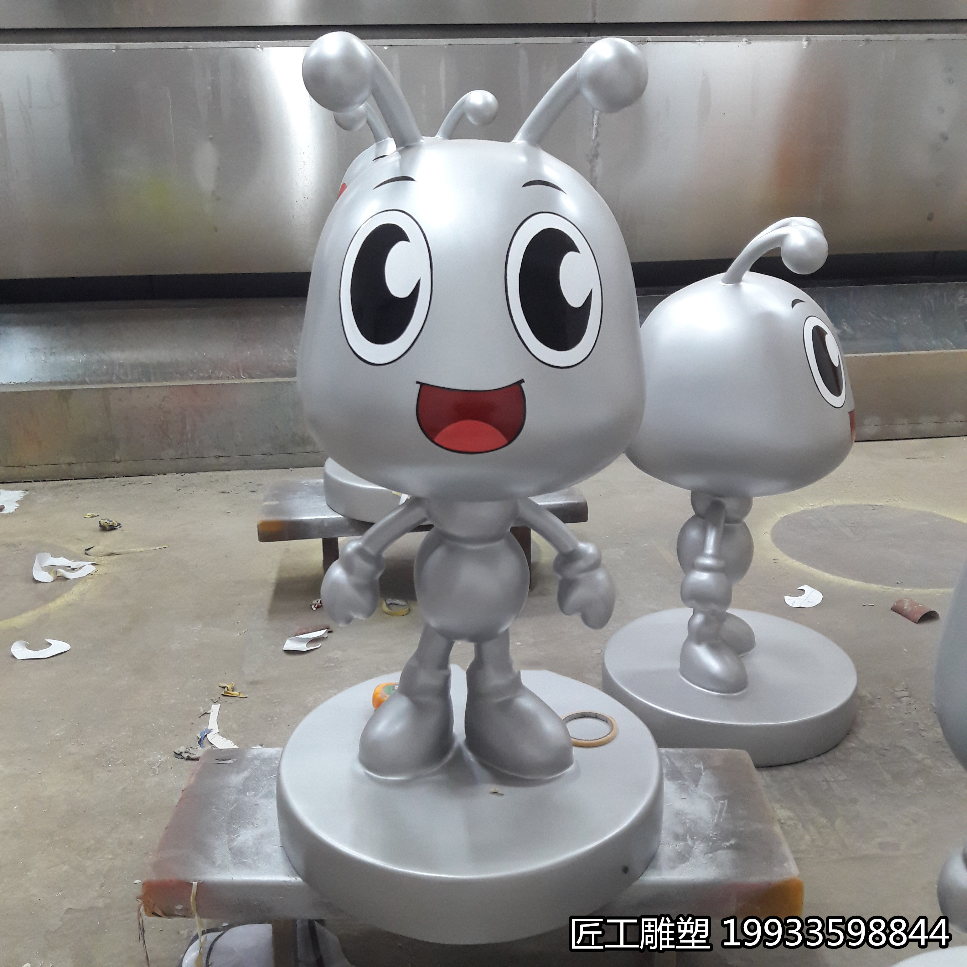 玻璃钢卡通蚂蚁雕塑 园林景观昆虫动物公仔