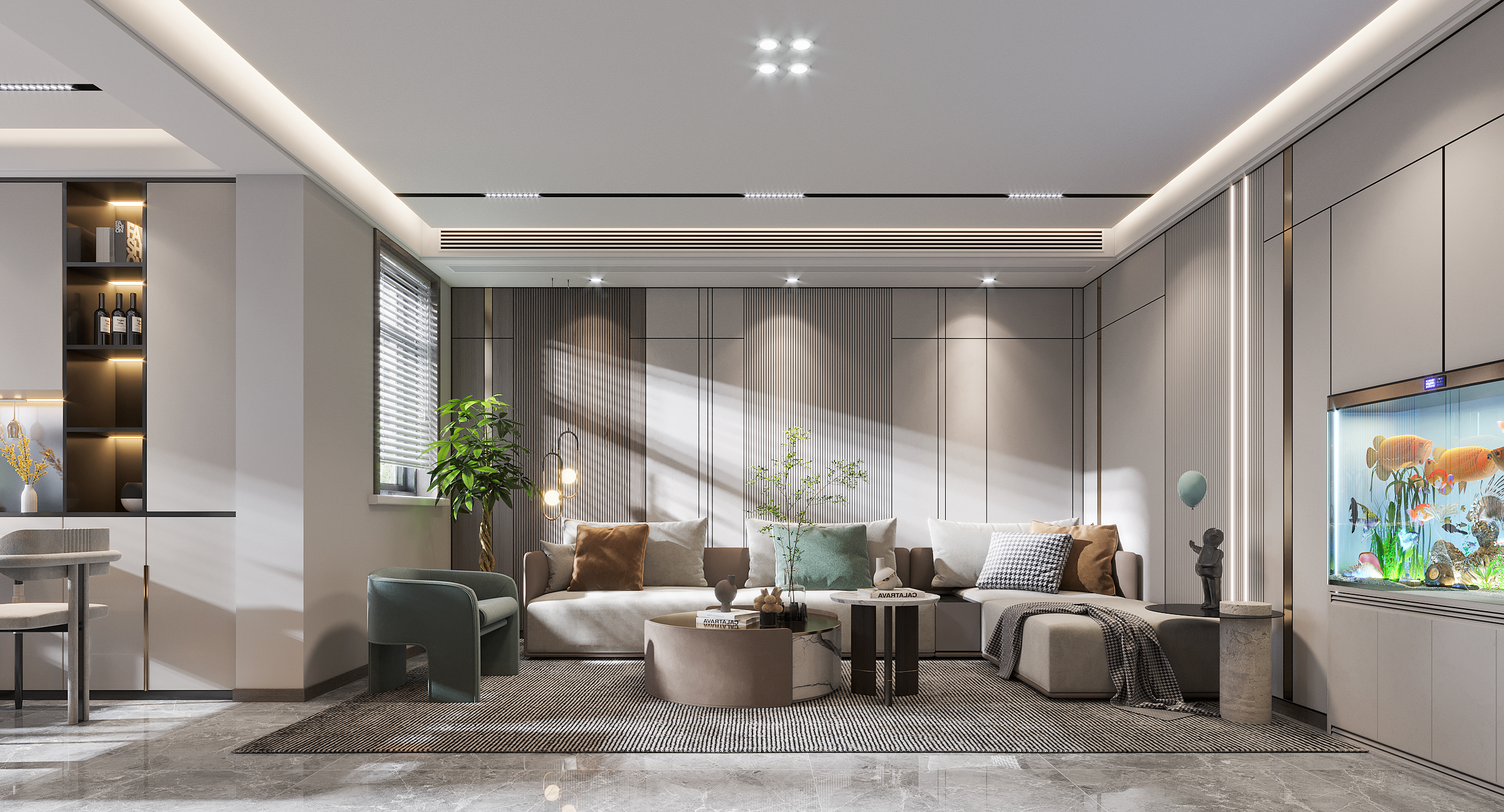 完美的客厅设计,高端大气