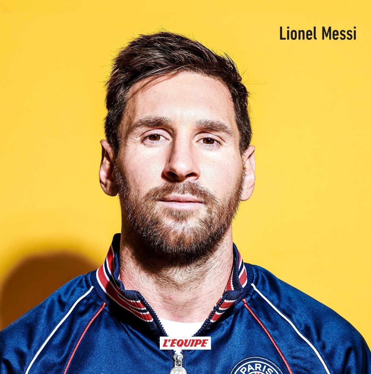 「图集」梅西接受《法国足球》专访时拍摄的写真图