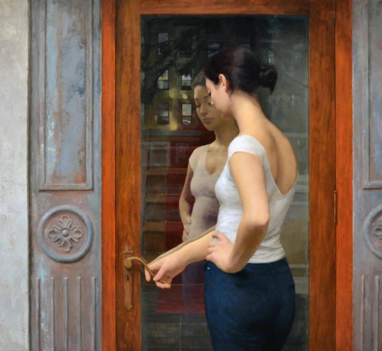 美国画家约书亚·拉洛克,人体油画作品选写生,少女人体!