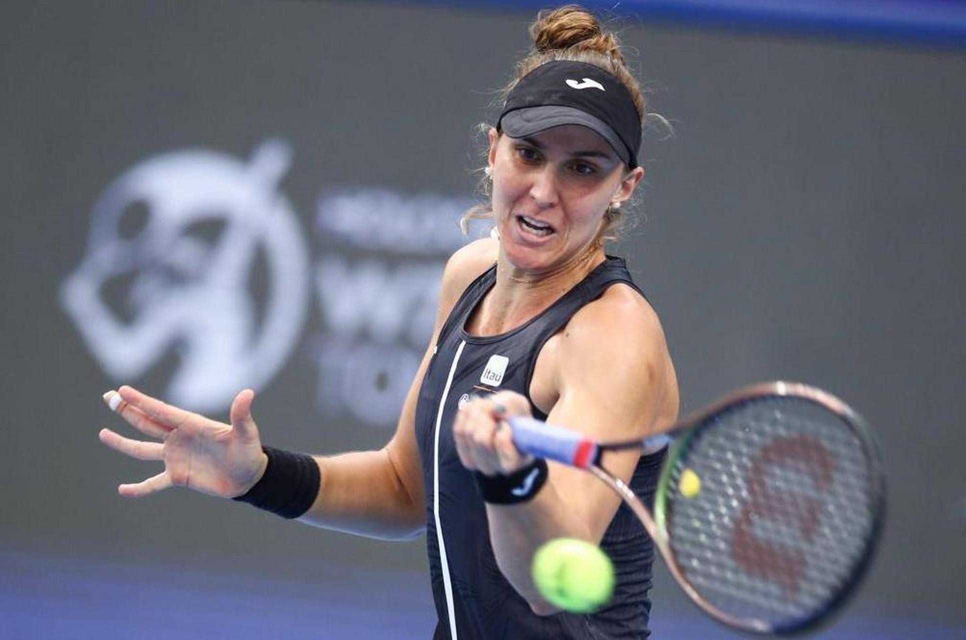 10月29日,2023珠海wta超级精英赛女单决赛在珠海横琴网球中心的中央