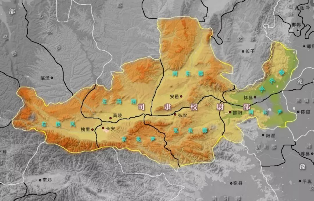 函谷关地图高清大地图图片