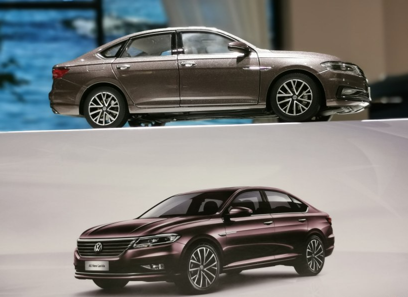 朗逸1:18谦雅紫lavida车模实拍(1)