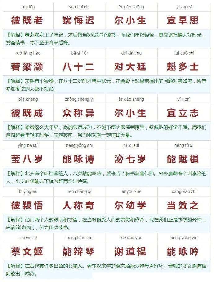 第一次见到这么棒的《三字经》注解图,一定给孩子留着!