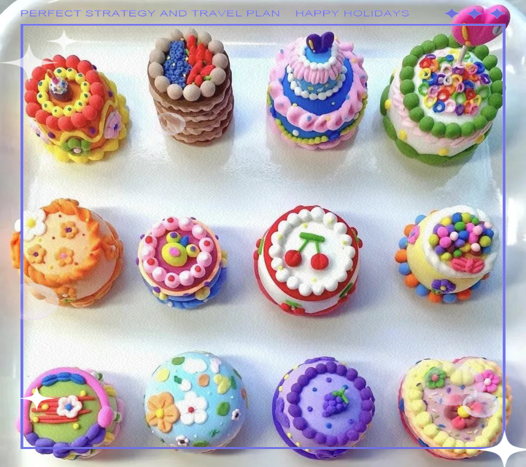 超轻粘土制作:迷你蛋糕的创作之旅