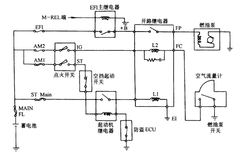 汽车电子水泵接线图图片