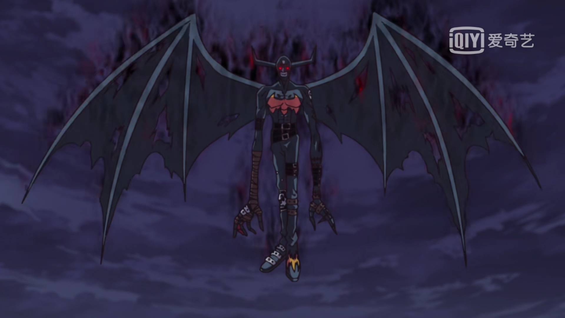 数码宝贝:兽人加鲁鲁钢铁武装,翅膀可以融合成利刃,科技感十足