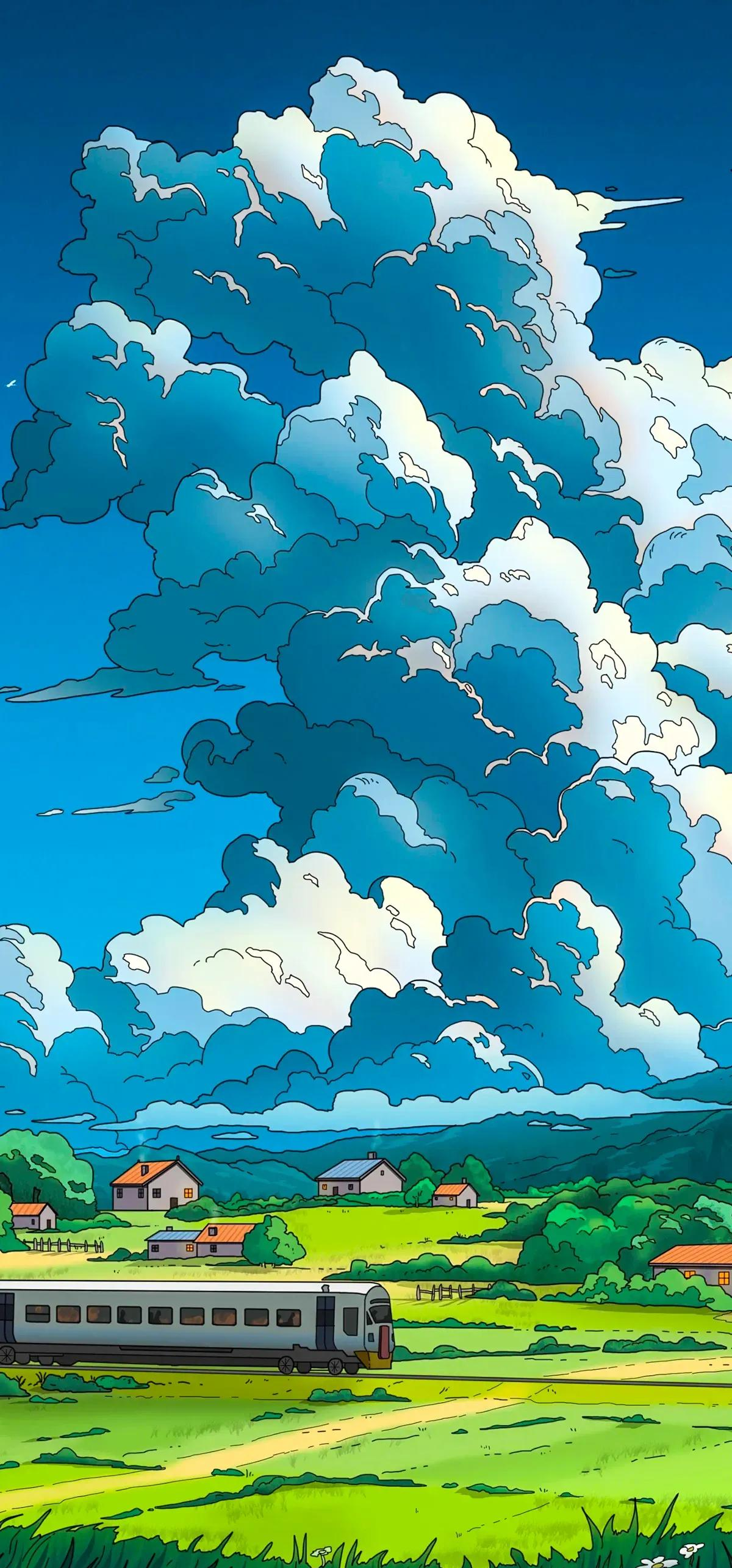 宫崎骏经典动画融入高清壁纸,打造梦幻手机桌面