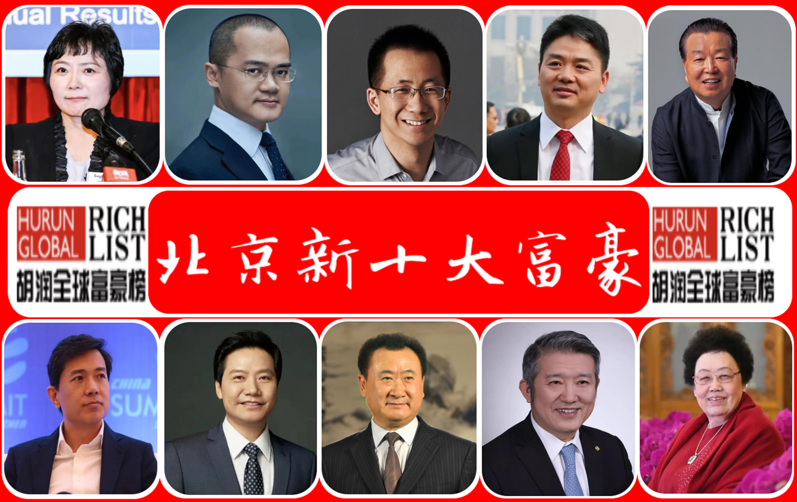 2022年"北京新十大富豪":财富总额12400亿,京东刘强东榜眼