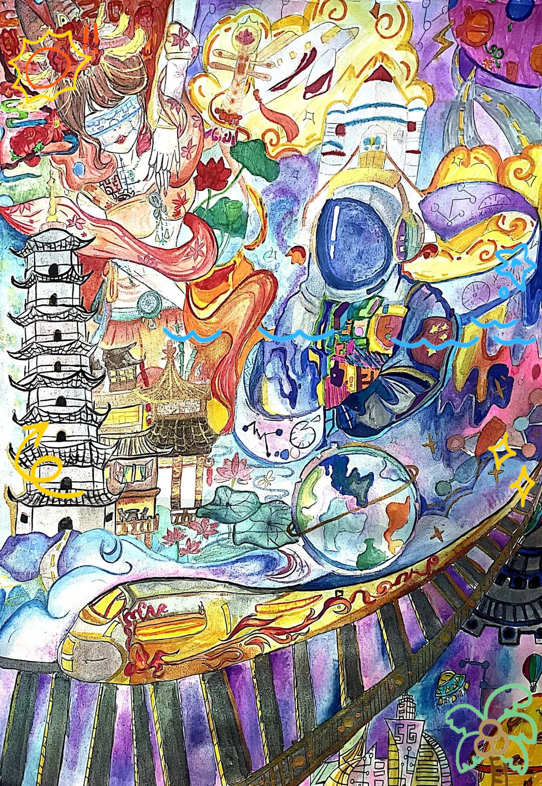 校园科技节:孩子们的科幻画作品精彩绽放