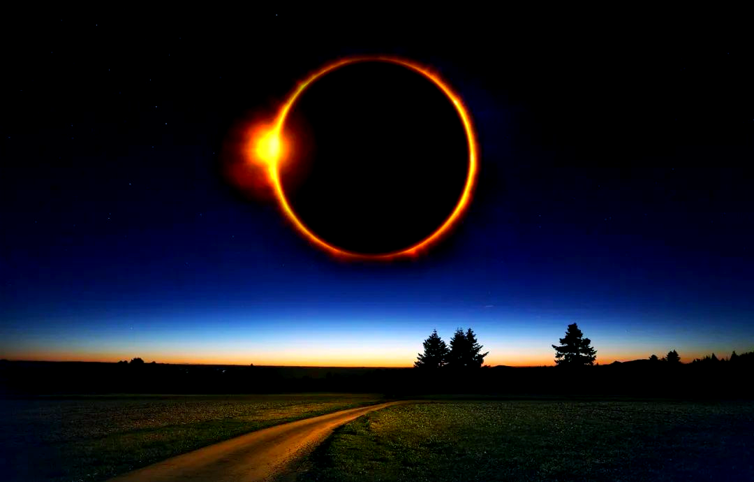 了半影月食,而仅仅一个月后的4月8日,我们又迎来了日全食的壮观景象