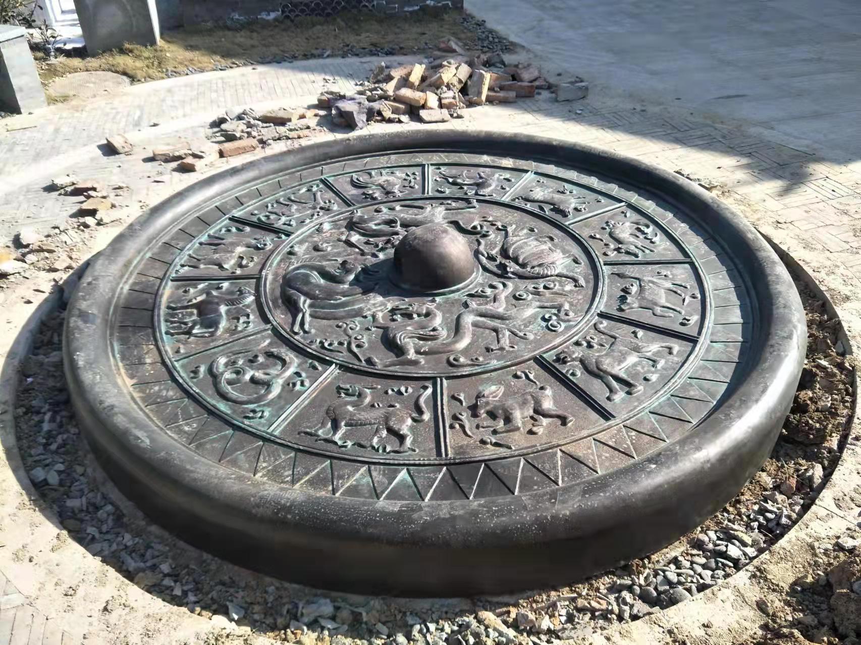 八卦纯铜地雕多种铜浮雕地雕款式