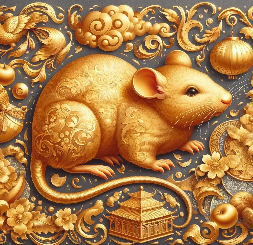 生肖鼠的多个吉祥昵称,寓意财富与好运,精美头像集锦